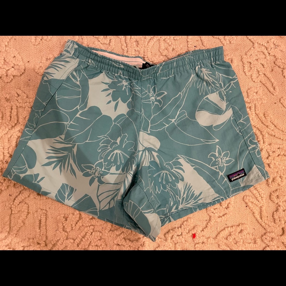 Turquoise Patagonia Baggies Shorts
